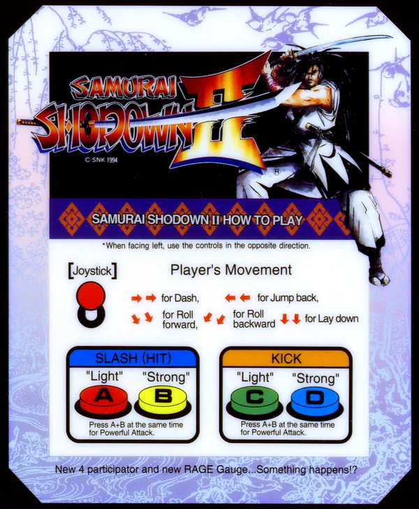 Samurai Shodown 2 mini marquee